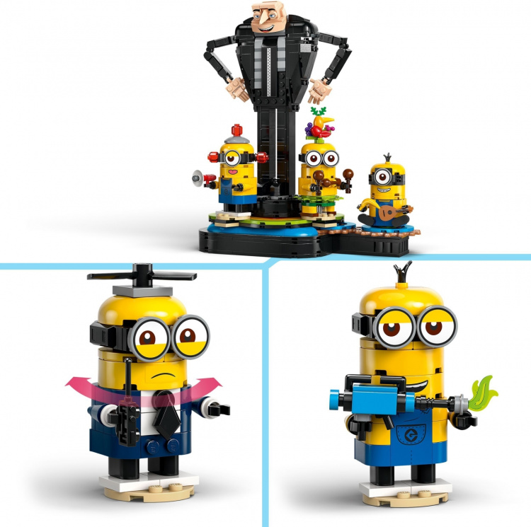 LEGO Minions 75582 - Gru og minions kan bygges med klodser LEGO Minions 75582 - Gru og minions kan bygges med klodser