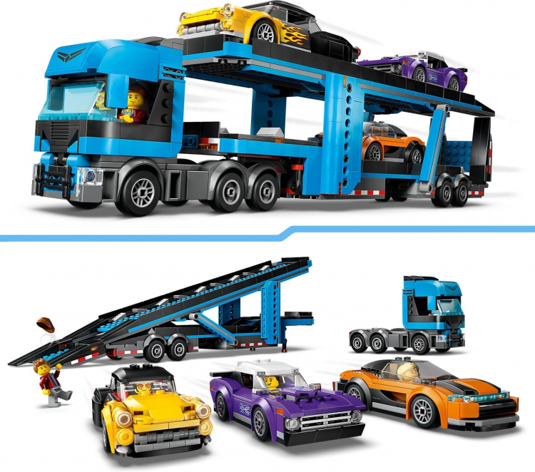 LEGO City Big Vehicles 60408 - Transportbil til sportsvogne