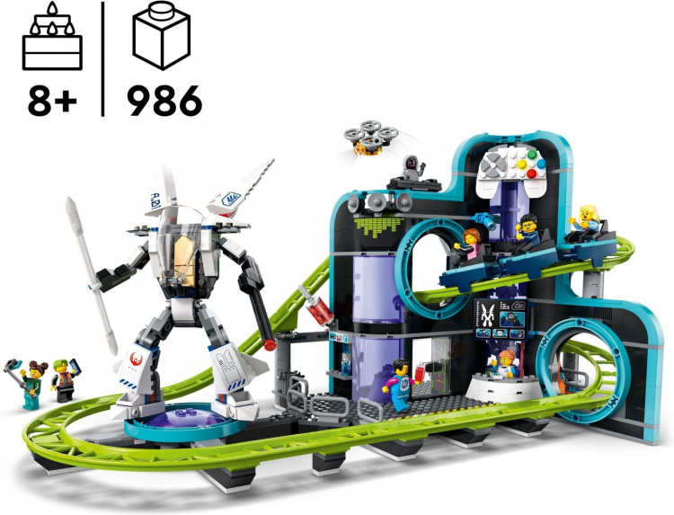 LEGO My City 60421 - Rutsjebane i robotverdenen LEGO My City 60421 - Rutsjebane i robotverdenen