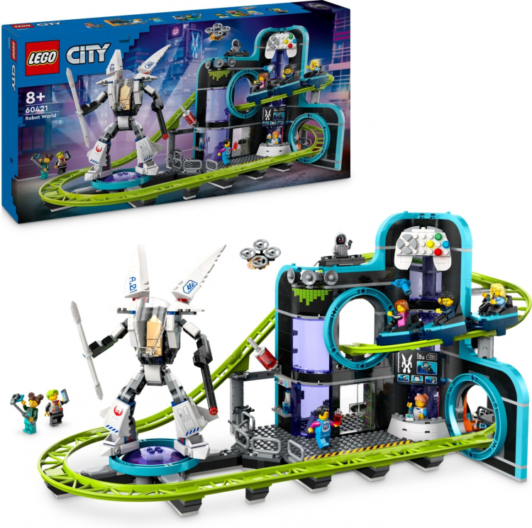 LEGO My City 60421 - Rutsjebane i robotverdenen LEGO My City 60421 - Rutsjebane i robotverdenen