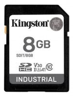 Kingston 8G SDHC Industrial pSLC Class 10, UHS-I, U3, V30, A1 SD-Card
