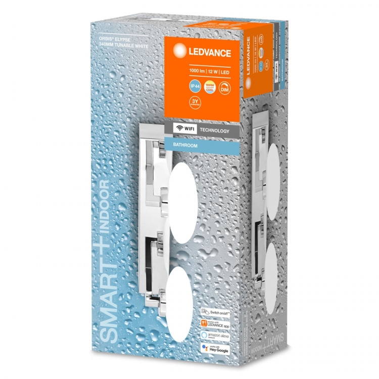 LEDVANCE SMART+ Wall Orbis Elypse 12W TW Chr IP44 WiFi - C