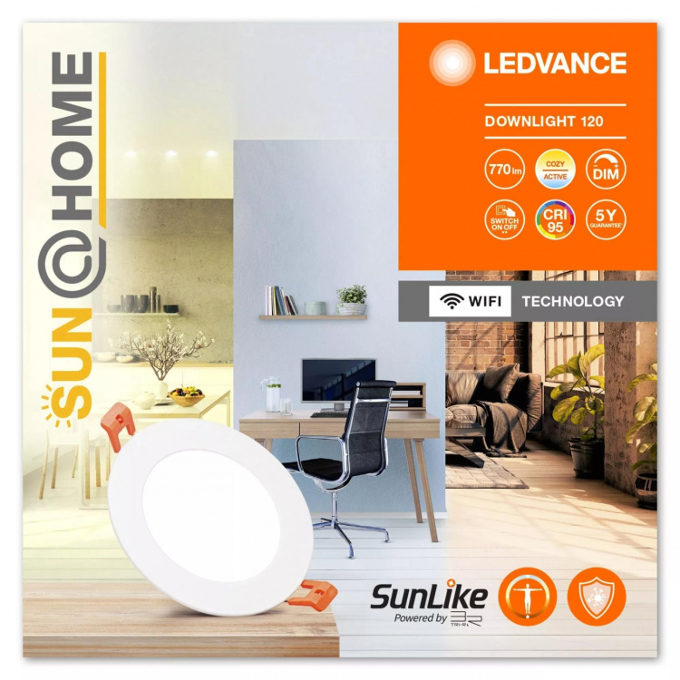LEDVANCE SMART+ Sun@Home Downlight 120mm 8W TW WiFi - C