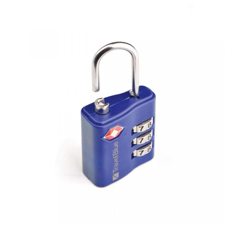 travelblue 2 x TSA 3 dial combi lock, Mixed Black,Blue or Red