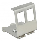 DeLOCK Keystone Metal Mounting 2 Port for DIN rail
