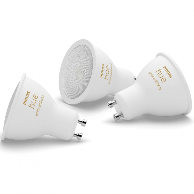 Philips Hue White Ambiance GU10 400lm 3-pack Philips Hue White Ambiance GU10 400lm 3-pack