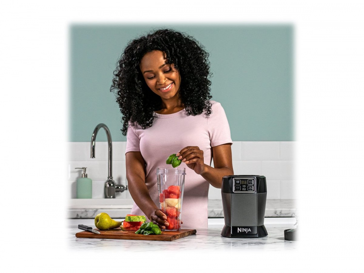 Ninja BN495EU Blender 2 Auto-iQ-funktioner Sort/ sølv