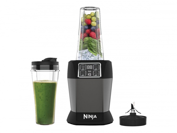 Ninja BN495EU Blender 2 Auto-iQ-funktioner Sort/ sølv