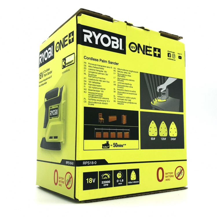 Ryobi One+ RPS18-0 Deltasliber Uden batteri Intet batteri