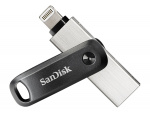 SanDisk iXpand Go 64GB USB 3.0 / Apple Lightning Sort Sølv