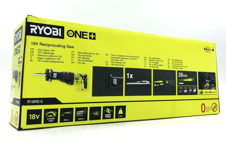 Ryobi One+ R18RS-0 Bajonetsav Uden batteri Intet batteri
