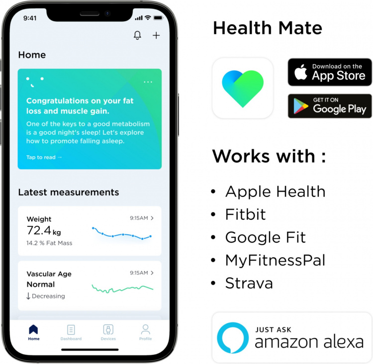 Withings Body Cardio V.2 personvægt, hvid