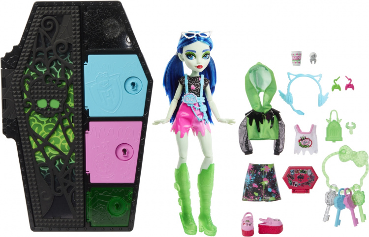 Monster High Skulltimate Secrets: Neon Frights Ghoulia - modedukke