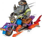 Teenage Mutant Ninja Turtles: Rocksteady Chopper Cycle figur + motorcykel