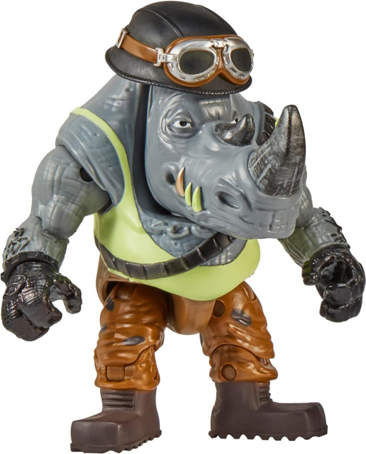 Teenage Mutant Ninja Turtles: Rocksteady Chopper Cycle figur + motorcykel
