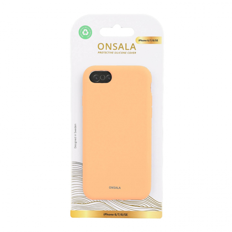 Onsala Mobilcover med Silikonefølelse Abrikos - iPhone 6/7/8/SE Onsala Mobilcover med Silikonefølelse Abrikos - iPhone 6/7/8/SE