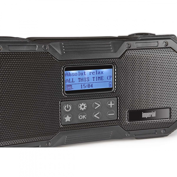 imperial DABMAN OR 1 Robust DAB+ / FM / Bluetooth udendørs radio / håndsvingradio sort imperial DABMAN OR 1 Robust DAB+ / FM / Bluetooth udendørs radio / håndsvingradio sort