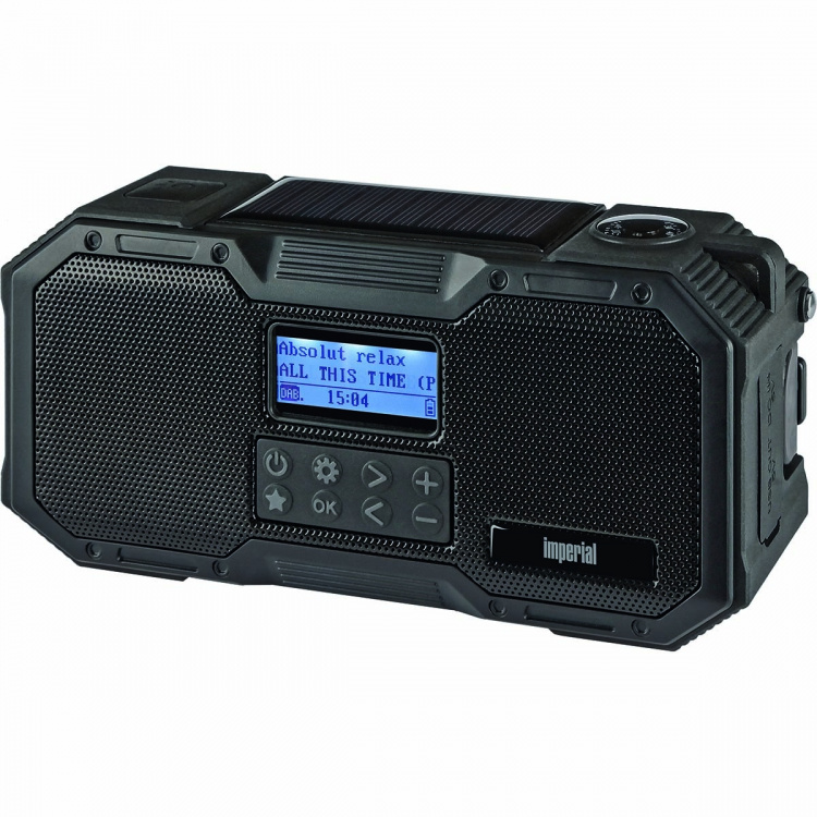 imperial DABMAN OR 1 Robust DAB+ / FM / Bluetooth udendørs radio / håndsvingradio sort imperial DABMAN OR 1 Robust DAB+ / FM / Bluetooth udendørs radio / håndsvingradio sort