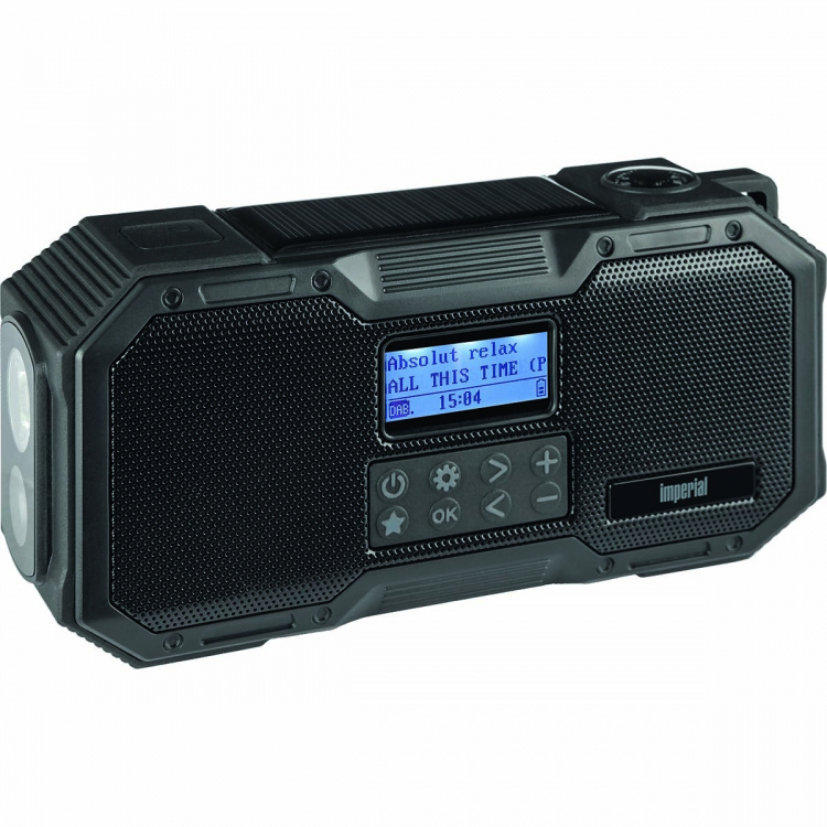 imperial DABMAN OR 1 Robust DAB+ / FM / Bluetooth udendørs radio / håndsvingradio sort imperial DABMAN OR 1 Robust DAB+ / FM / Bluetooth udendørs radio / håndsvingradio sort