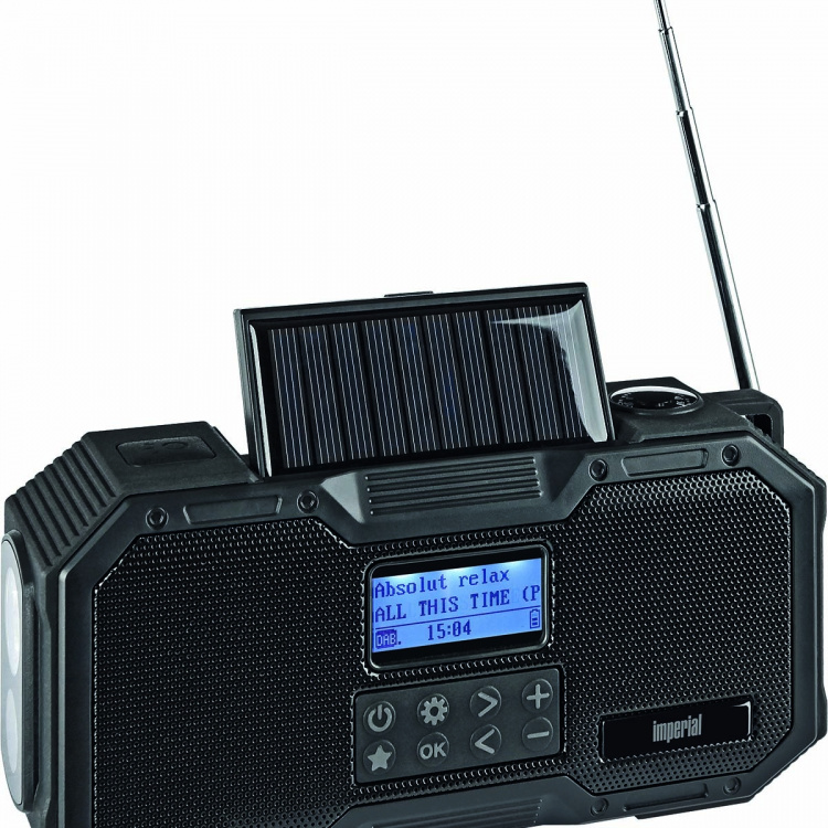 imperial DABMAN OR 1 Robust DAB+ / FM / Bluetooth udendørs radio / håndsvingradio sort imperial DABMAN OR 1 Robust DAB+ / FM / Bluetooth udendørs radio / håndsvingradio sort