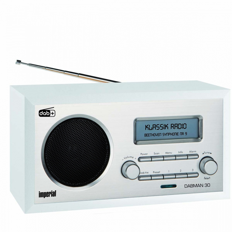 imperial DABMAN 30 DAB+ / FM-radio hvid