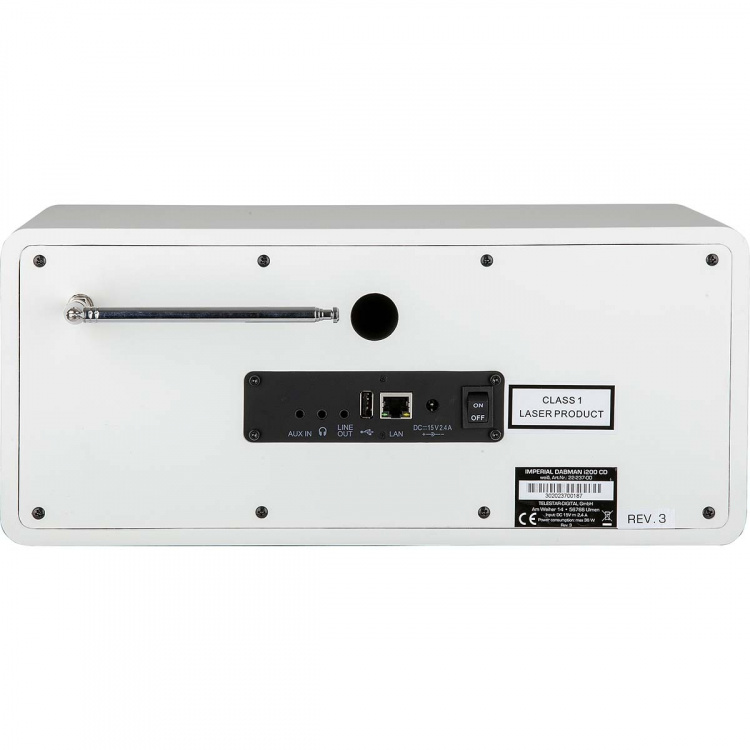 imperial DABMAN i200 CD Multifunktionsradio DAB+ / FM / Internet / Bluetooth Hvid imperial DABMAN i200 CD Multifunktionsradio DAB+ / FM / Internet / Bluetooth Hvid