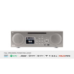 imperial DABMAN i450 CD Multifunktionel Stereo Radio DAB+ / FM / Internet / Bluetooth Hvid-Sølv