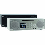 imperial DABMAN i450 CD Multifunktionel Stereo Radio DAB+ / FM / Internet / Bluetooth Hvid-Sølv