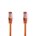 Nedis Kat 6 kabel | RJ45 Han | RJ45 Han | S/FTP | 0.25 m | Runde | LSZH | Orange | Label