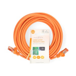 Nedis Kat 6 kabel | RJ45 Han | RJ45 Han | S/FTP | 10.0 m | Runde | LSZH | Orange | Label