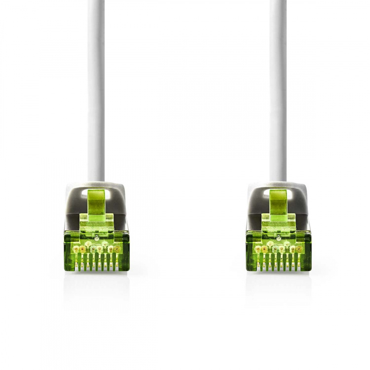 Nedis CAT7 netværkskabel | S/FTP | RJ45 Han | RJ45 Han | 1.00 m | Snagless | Runde | LSZH | Grå | Label