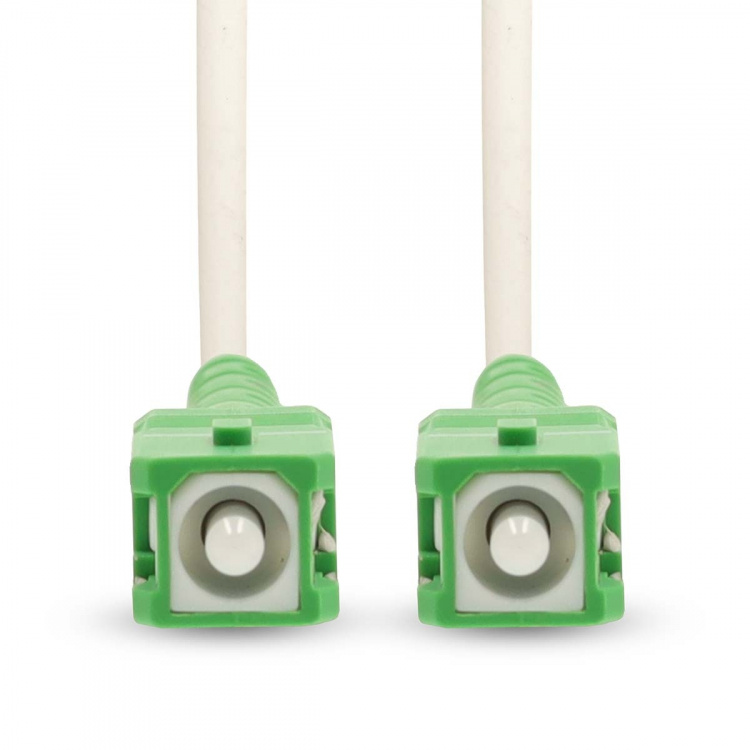 Nedis Glasfiber Patchkabel | SMF (Single Mode Phase) | SC/APC | SC/APC | 100 Gbps | 2.00 m | Hvid | Gift Box with Euro Lock