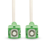 Nedis Glasfiber Patchkabel | SMF (Single Mode Phase) | SC/APC | SC/APC | 100 Gbps | 6.00 m | Hvid | Gift Box with Euro Lock