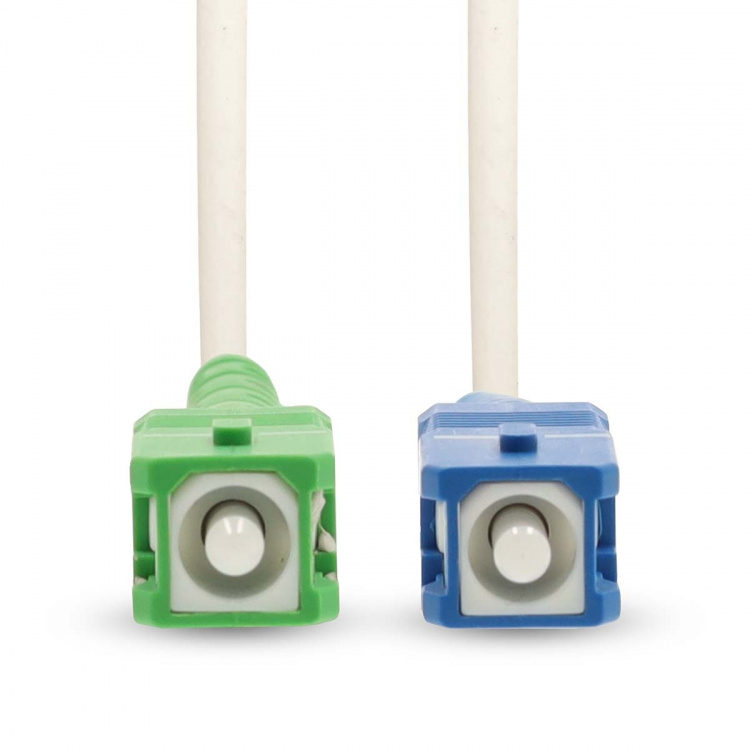 Nedis Glasfiber Patchkabel | SMF (Single Mode Phase) | SC/APC | SC/UPC | 100 Gbps | 6.00 m | Hvid | Gift Box with Euro Lock