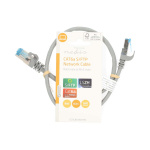 Nedis CAT6a netværkskabel | S/FTP | RJ45 Han | RJ45 Han | 0.50 m | Snagless | Runde | LSZH | Grå | Label