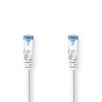 Nedis CAT6a netværkskabel | S/FTP | RJ45 Han | RJ45 Han | 20.0 m | Snagless | Runde | LSZH | Hvid | Label