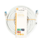 Nedis CAT6a netværkskabel | S/FTP | RJ45 Han | RJ45 Han | 20.0 m | Snagless | Runde | LSZH | Hvid | Label