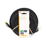 Nedis CAT7 netværkskabel | S/FTP | RJ45 Han | RJ45 Han | 20.0 m | Snagless | Runde | LSZH | Sort | Label