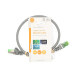Nedis Cat 8.1 netværkskabel | S/FTP | RJ45 Han | RJ45 Han | 0.50 m | Runde | LSZH | Grå | Label