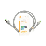 Nedis Cat 8.1 netværkskabel | S/FTP | RJ45 Han | RJ45 Han | 1.00 m | Runde | LSZH | Grå | Label