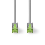Nedis Cat 8.1 netværkskabel | S/FTP | RJ45 Han | RJ45 Han | 20.0 m | Runde | LSZH | Grå | Label