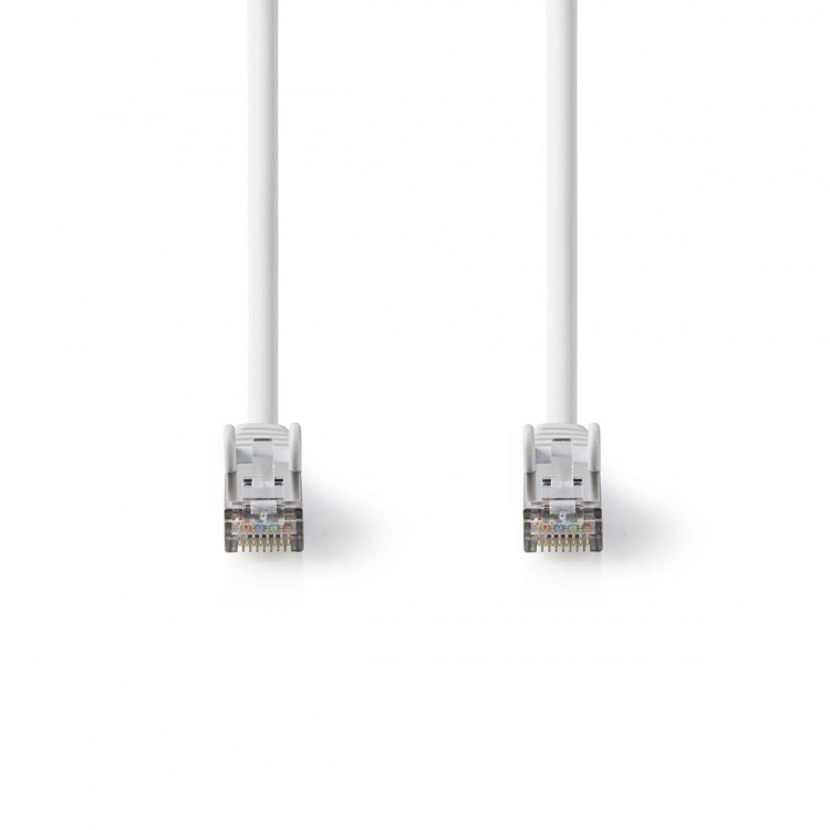 Nedis Cat 8.1 netværkskabel | S/FTP | RJ45 Han | RJ45 Han | 0.50 m | Runde | LSZH | Hvid | Label