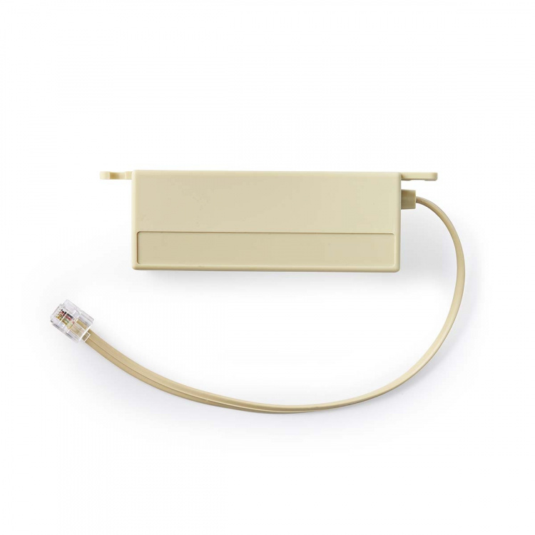 Nedis Telecom forlængerkabel | RJ11 Hanstik | 5x RJ11 (4/6) Hunstik | 0.20 m | Kabeludformning: Fladt | Kabeltype: RJ11 | Elfenben | Box