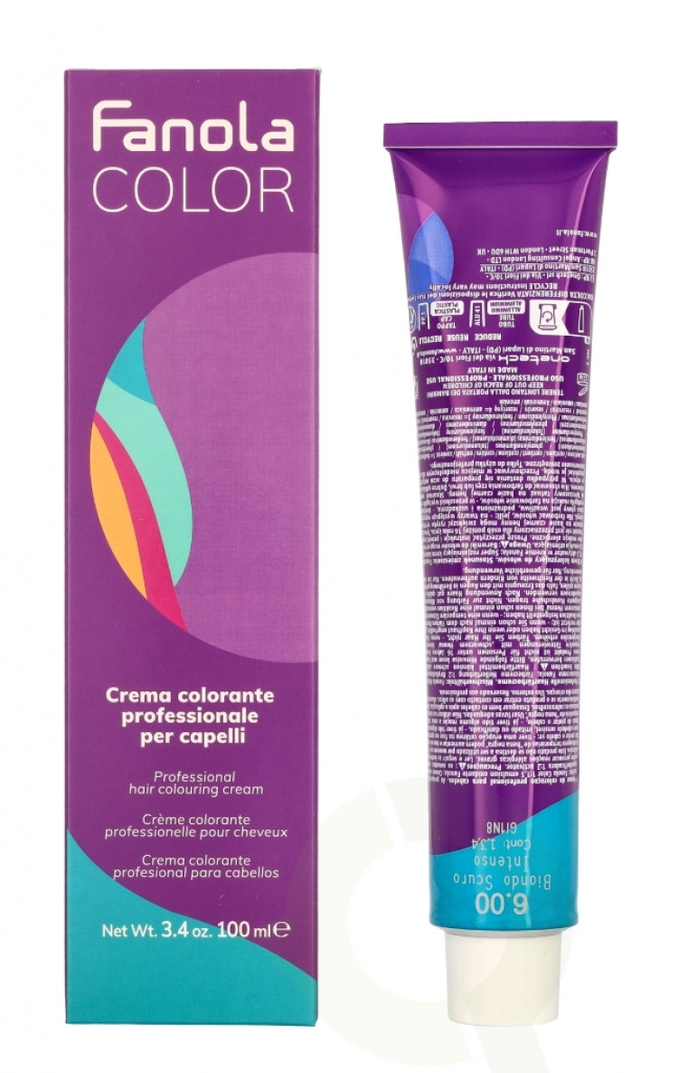 Fanola Hair Color Cream 100 ml 6.00 Dark Blond Intense