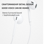 Dudao X14ProT in-ear headphones USB-C 1.2 m white