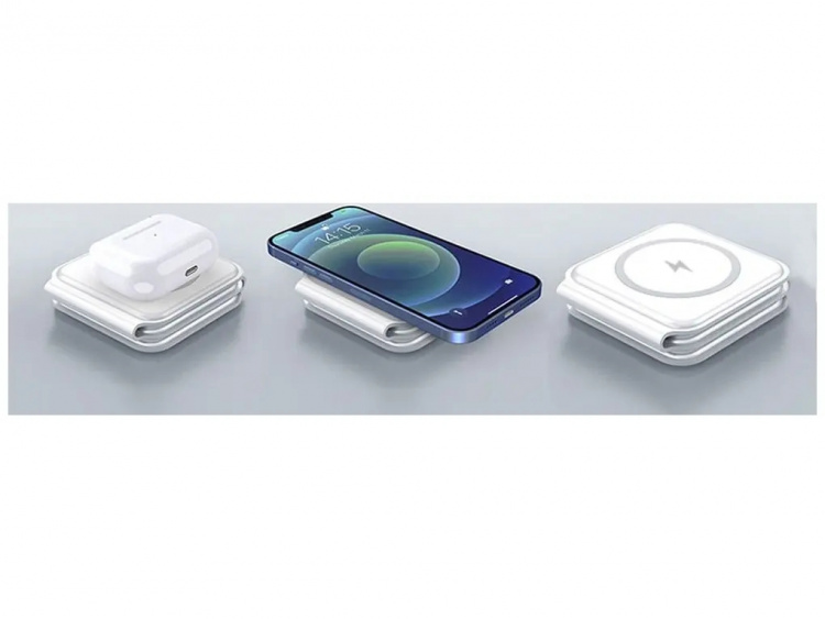 Dudao 3-in-1 induction charger Dudao A11N 15W - white