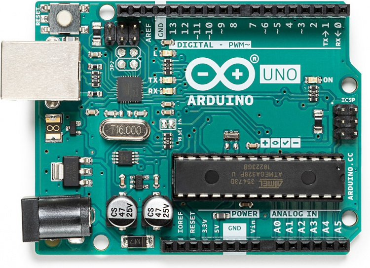 Arduino Uno Rev. 3 udviklingsplatform