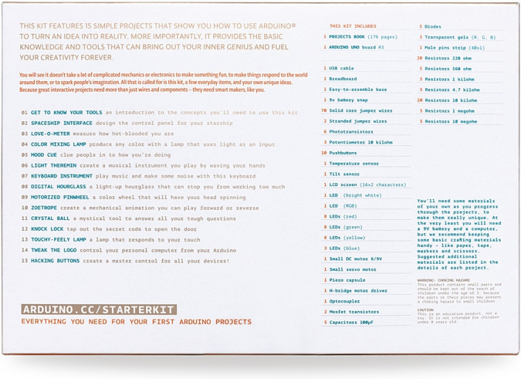 Arduino Arduino Startpakke, startpakke