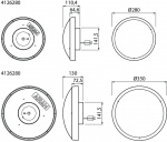 Airam Zeo Duo 350 Plafond, 1100 lm, 18 W, med variabel lysfarve