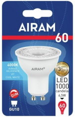 Airam LED PAR16, 4000K, 425 lm, GU10-sokkel